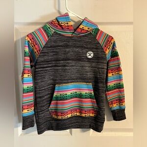 Hooey Multicolor Striped Kids Hoodie